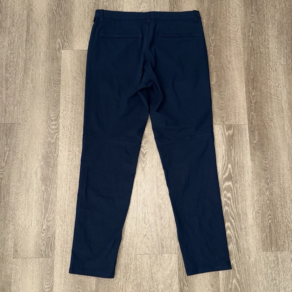 Lululemon ABC Commission Slim Fit Pants Warpstreme Men's 35x32 Navy Blue Stretch